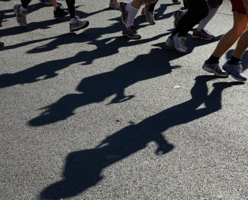 Beine von Läufern, Fotografie von Ingrid-Metzner-Hoffmann