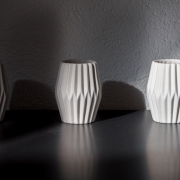 3 Vasen mit Schatten, Fotografie von René Minkels